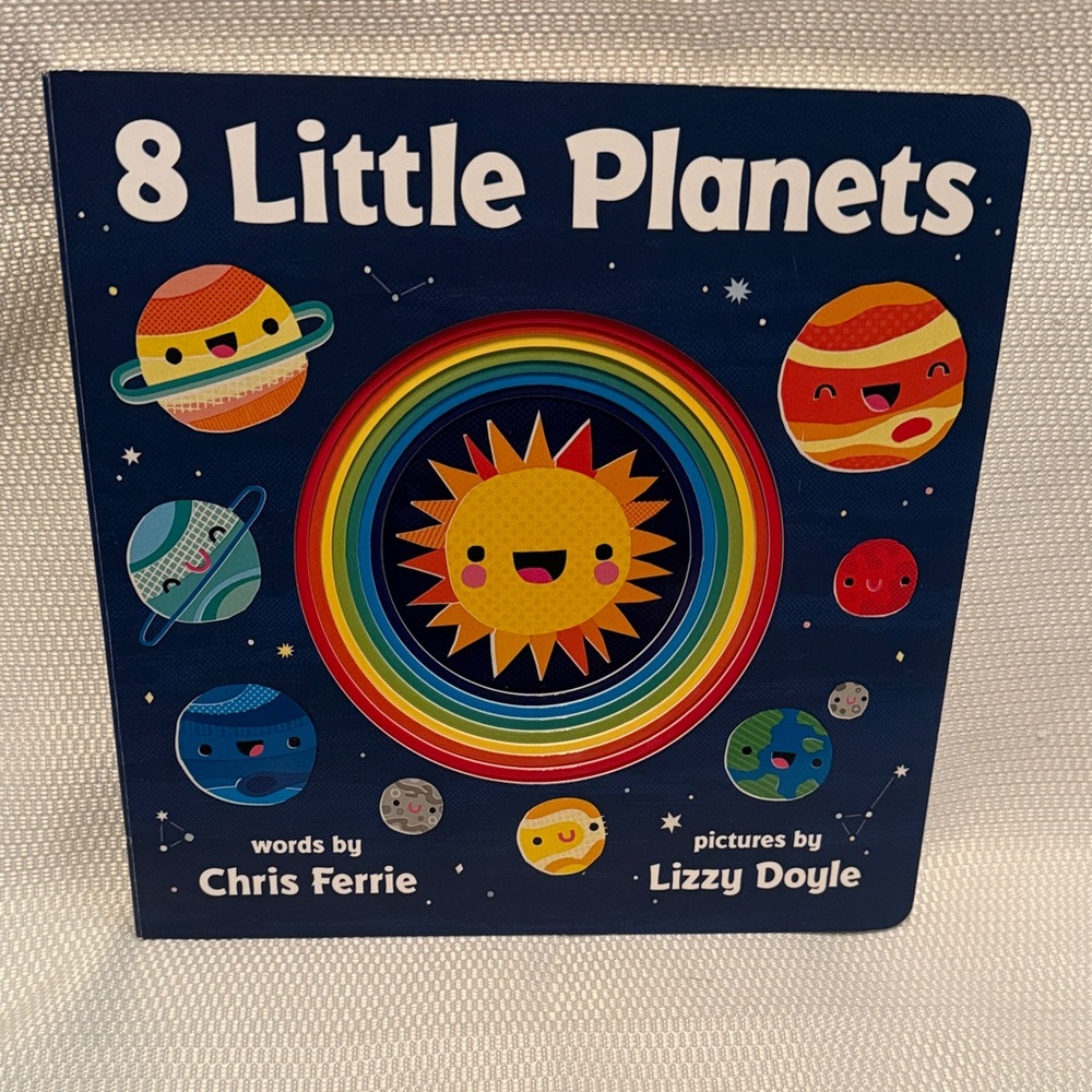 8 Little Planets Board Book - Colorful Space Adventure